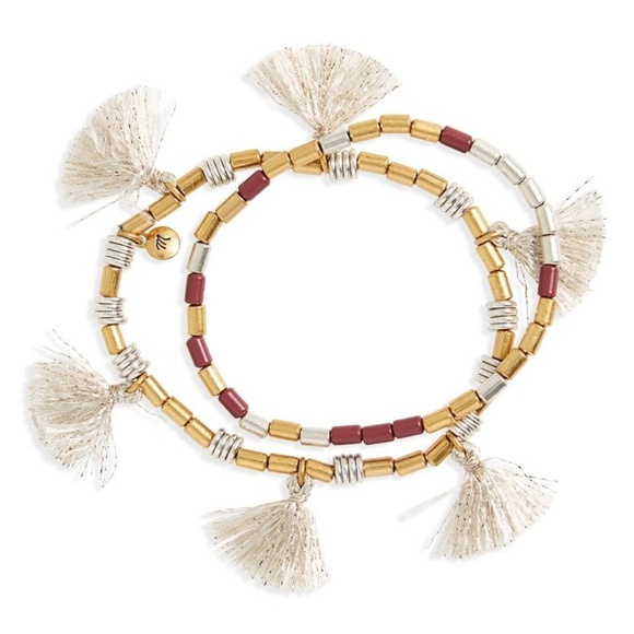 Madewell Jewelry - Madewell Beaded Tassel Bracelets
